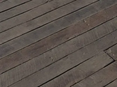 Aged Dark Plank Deck  Texture