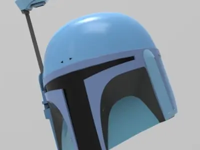  Mandalorian Death Watch helmet STL file for 3d print 3D print model