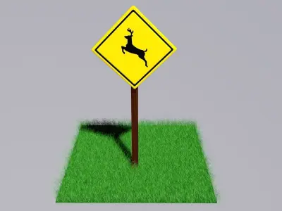 stag plate Free 3D model