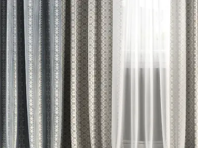 Curtain Set 122 3D model
