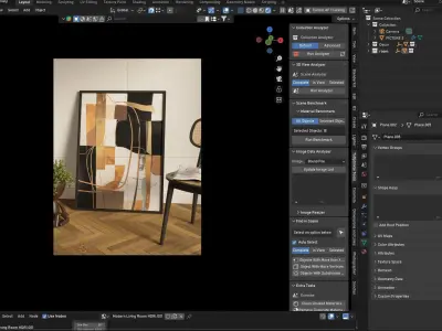 Painting by the Wall 3D model