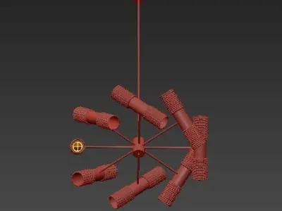 Chandelier hanging lamp 3D model