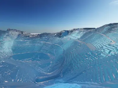 Deep Freeze Mine Multipurpose 3D Terrain Model 3D model