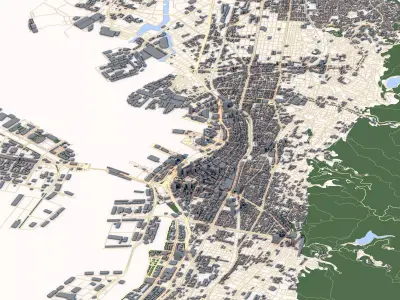 Kobe City Japan 3D model