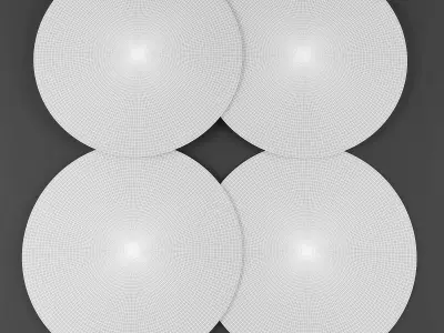 Round rugs06 3D model