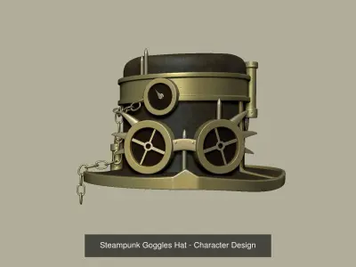 Steampunk Helmets and Masks - SciFi Character Design 3D Model Pack