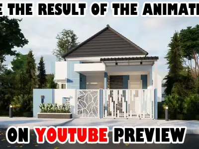 Sketchup enscape exterior and interior  ready for animation 3D model