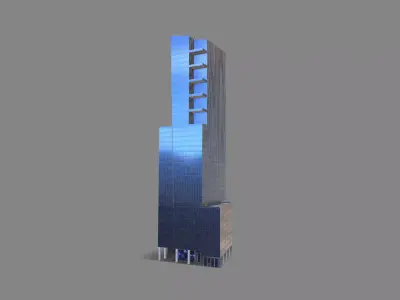 250 Howard Street Building San Francisco Low-poly 3D model