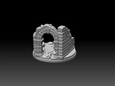 Fantasy Miniature Base -3D printing model 3D print model