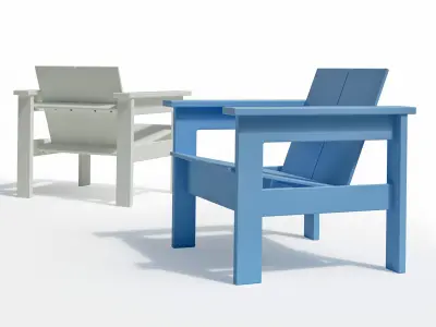 Hennepin Lounge Chair 3D model