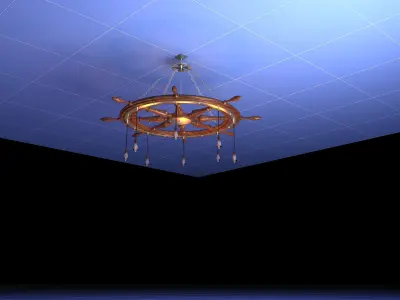 Ship Steering Lighting 3D model