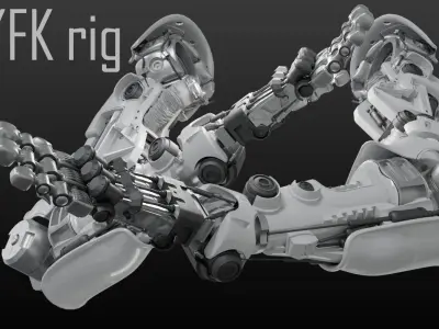 FPS Hand mechanical 06 3D model