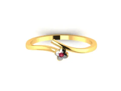Diamond Ring For Women 3d Print Model 3D print model 64