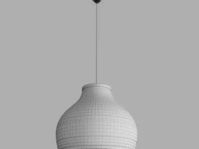 Misterhult Woven Pendant Lamp By Pbr Materials 3D model