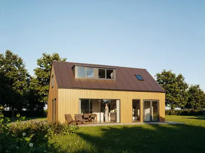 Modern House 3D Model Architectural Design SKP OBJ IFC GLB FBX 3D model