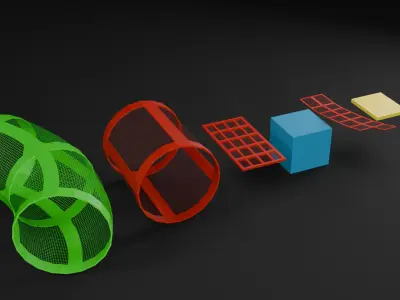 Low Poly Modular Parkour Kit Low-poly 3D model