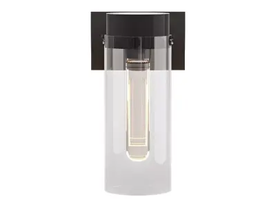 Garrett One Light Wall Sconce in Aged Iron 3D model