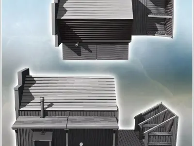 Futuristic western blacksmith and farrier 18 - Future Sci-Fi SF  3D print model