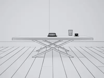 Table - Living Room Furniture 04 3D model