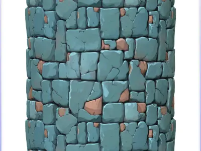 Stylized Stone Floor Seamless Texture Texture 10