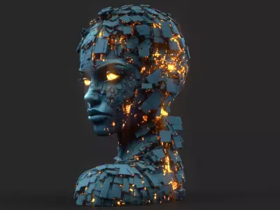Cybernetic Humanoid High Detail 3D model