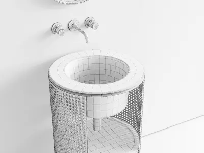 Axa Skyland Web Vanity Unit Set 1 3D model