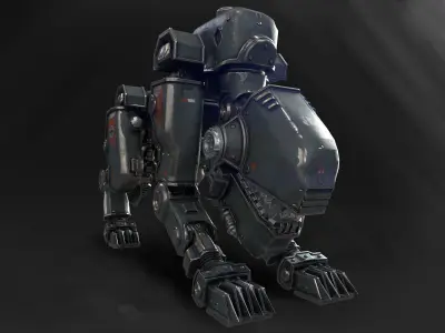 3D Panzerhund 1960 3D model