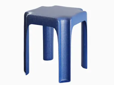 Stackable Plastic Chair B 01 3D model