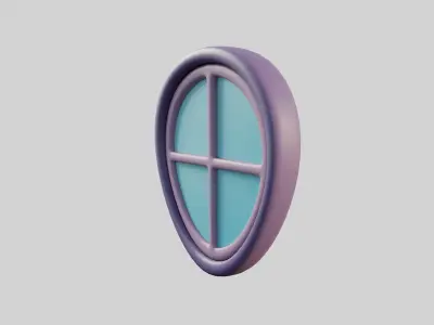 Cartoon Window 31b 3D model
