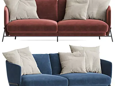 Deep Cradle Sofa Arflex 3D model
