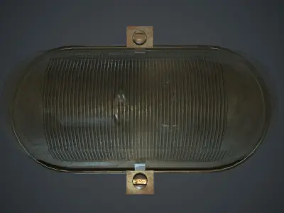 Old Wall Light PBR Game Ready Low-poly 3D model