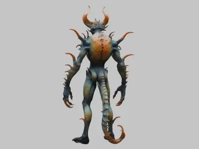 Mystical Humanoid Creature - 3D Model Low-poly 3D model