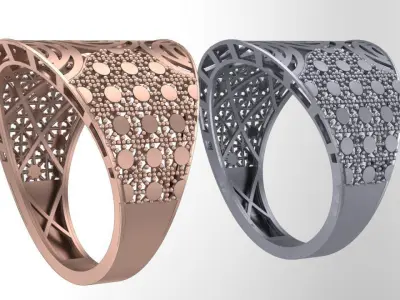 turbulence fusion ring 3D print model