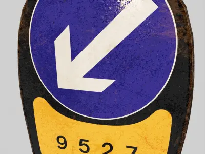 Hong Kong Traffic Sign 3D model