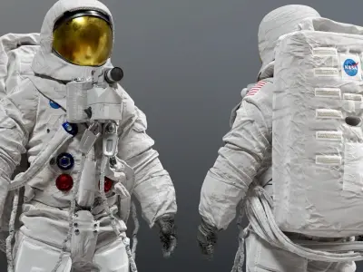 SPACESUIT Moon APOLLO 11 3D model
