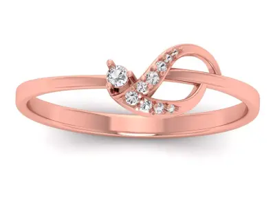 Solitaire Wedding Engagement Women Light Weight Rings 3D print model purchase