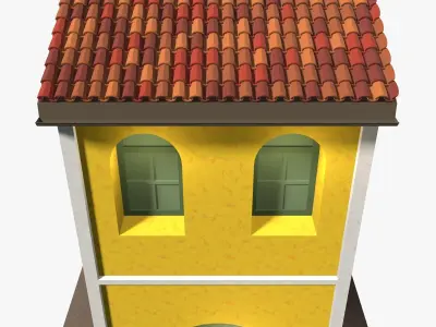 Row house 25-31 3D model