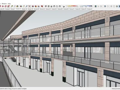 Sketchup Shopping Center G9 3D model