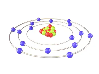 Sulfur Chemical Element v1 003 Low-poly 3D model