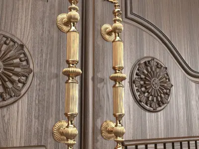 Big classic door 3D model