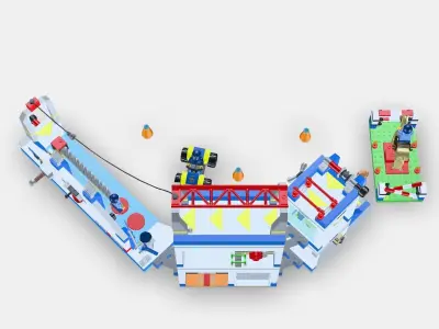 LEGO City Police Training Academy 60372 3D model
