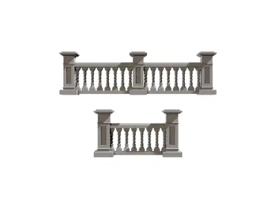 3D Concrete Balustrade 3D print model