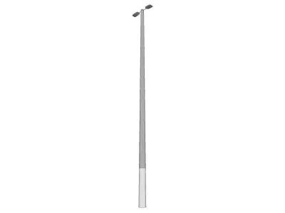 Concrete Lamp Post - Light Pole - Light Post - Street Light 14 3D model