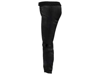 Mens Gothic Pants Low-poly 3D model