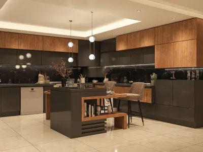 kitchen modern 3D model