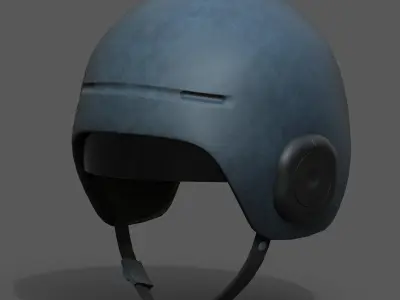 Helmet scifi military combat futuristic technology space  Low-poly 3D model