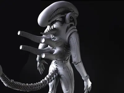 Xenomorph alien 3D model