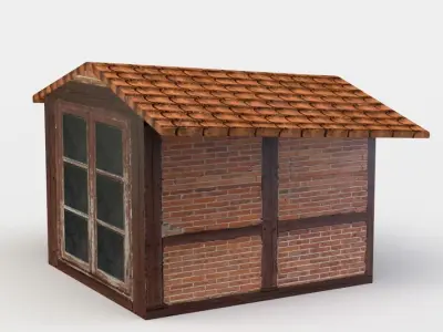 House oriel Low-poly 3D model