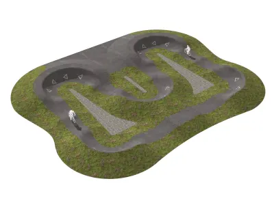 Pump track 01 3D model
