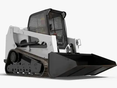  Skid Steer Loader with Operator Rigged 